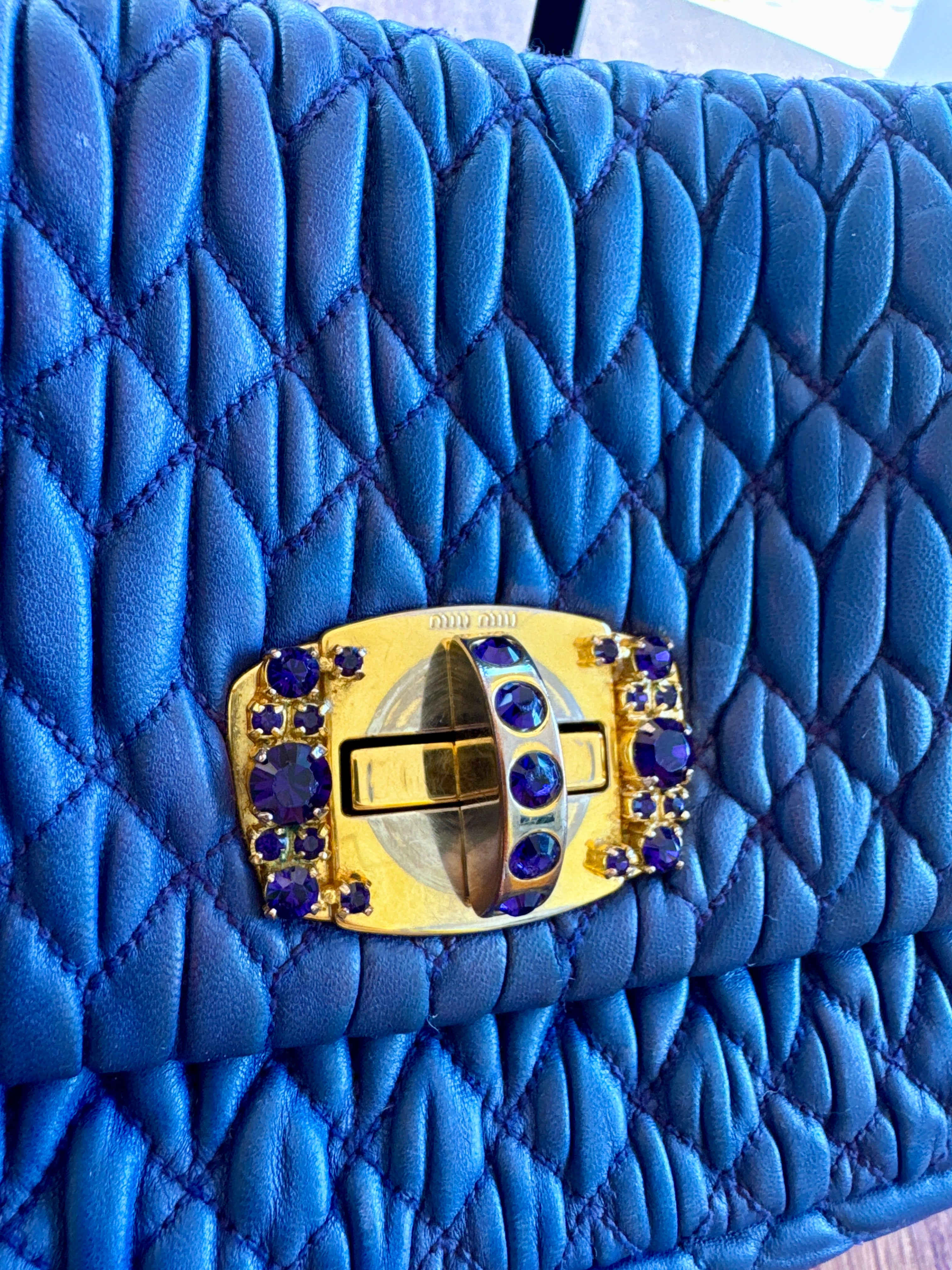 Miu Miu Crystal Azul