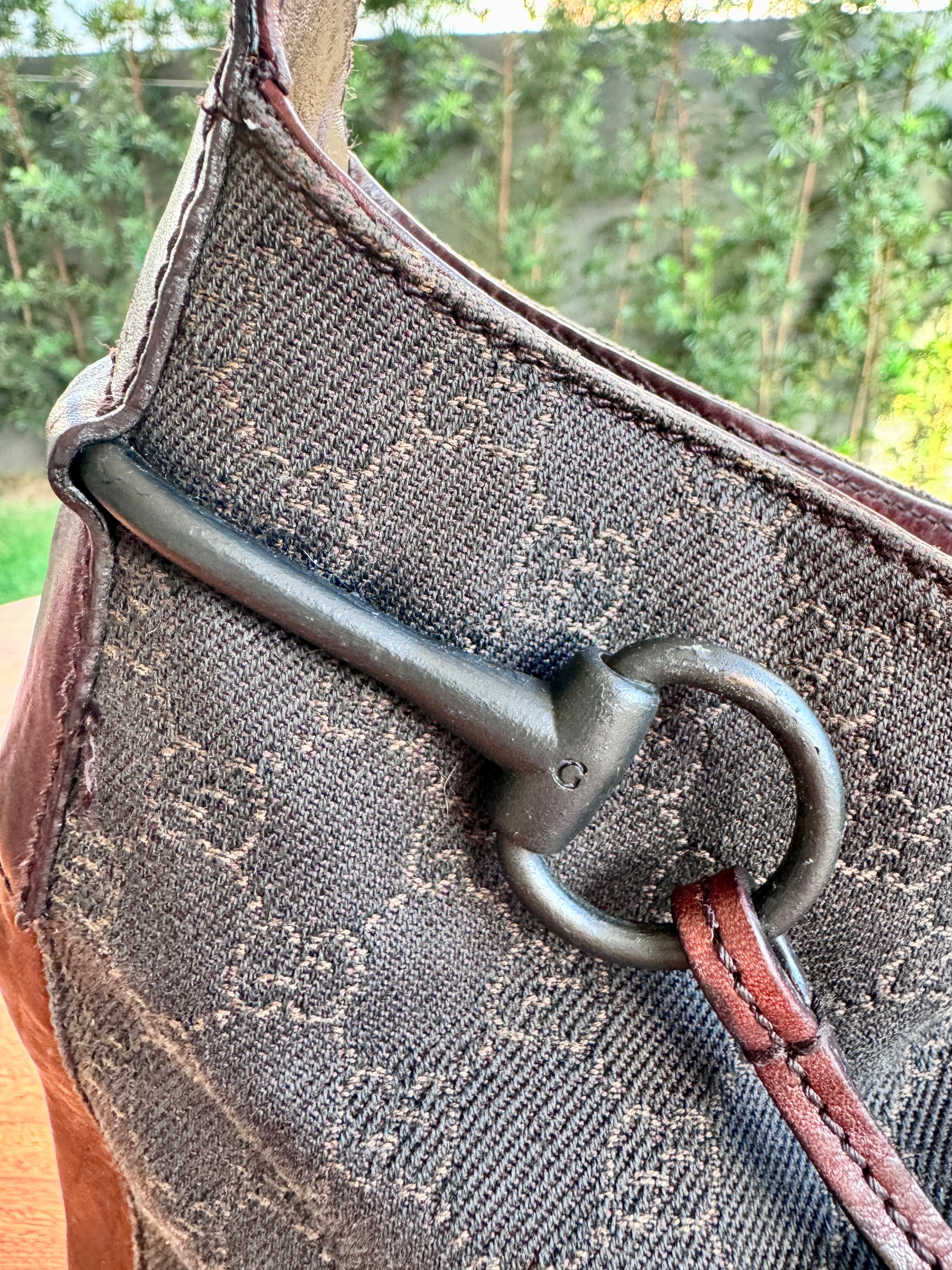 GUCCI DENIM HORSEBIT GG