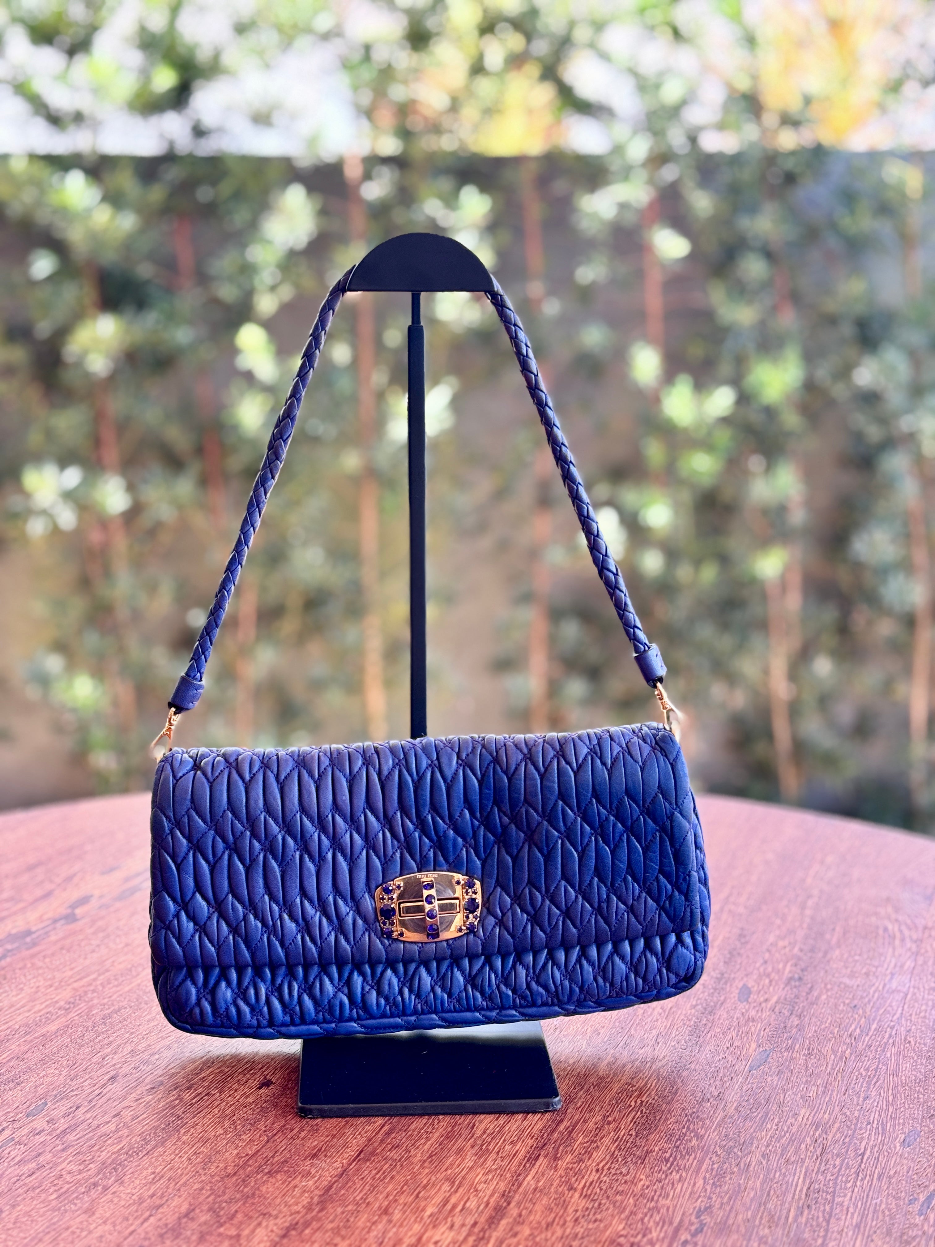 Miu Miu Crystal Azul