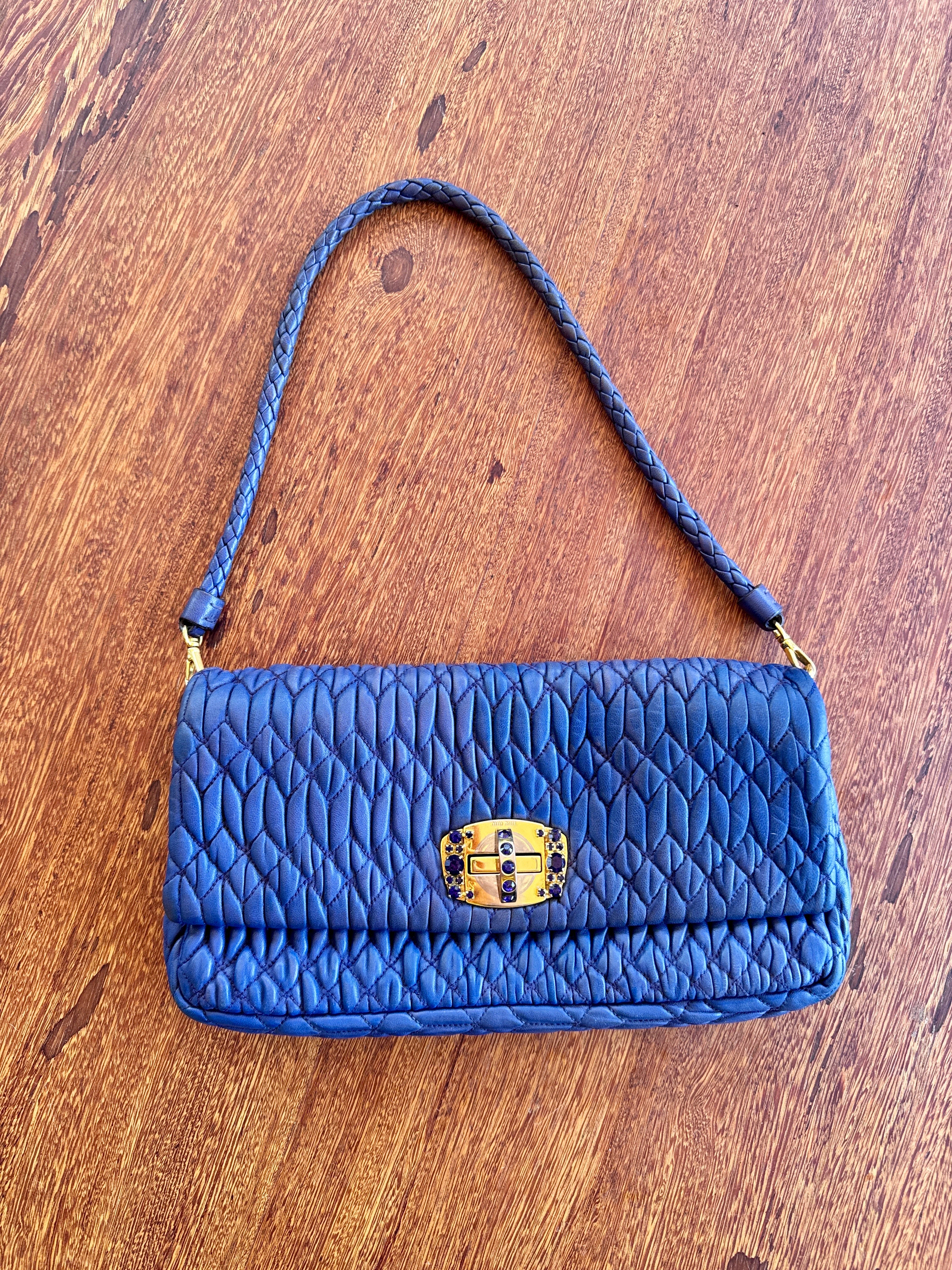 Miu Miu Crystal Azul