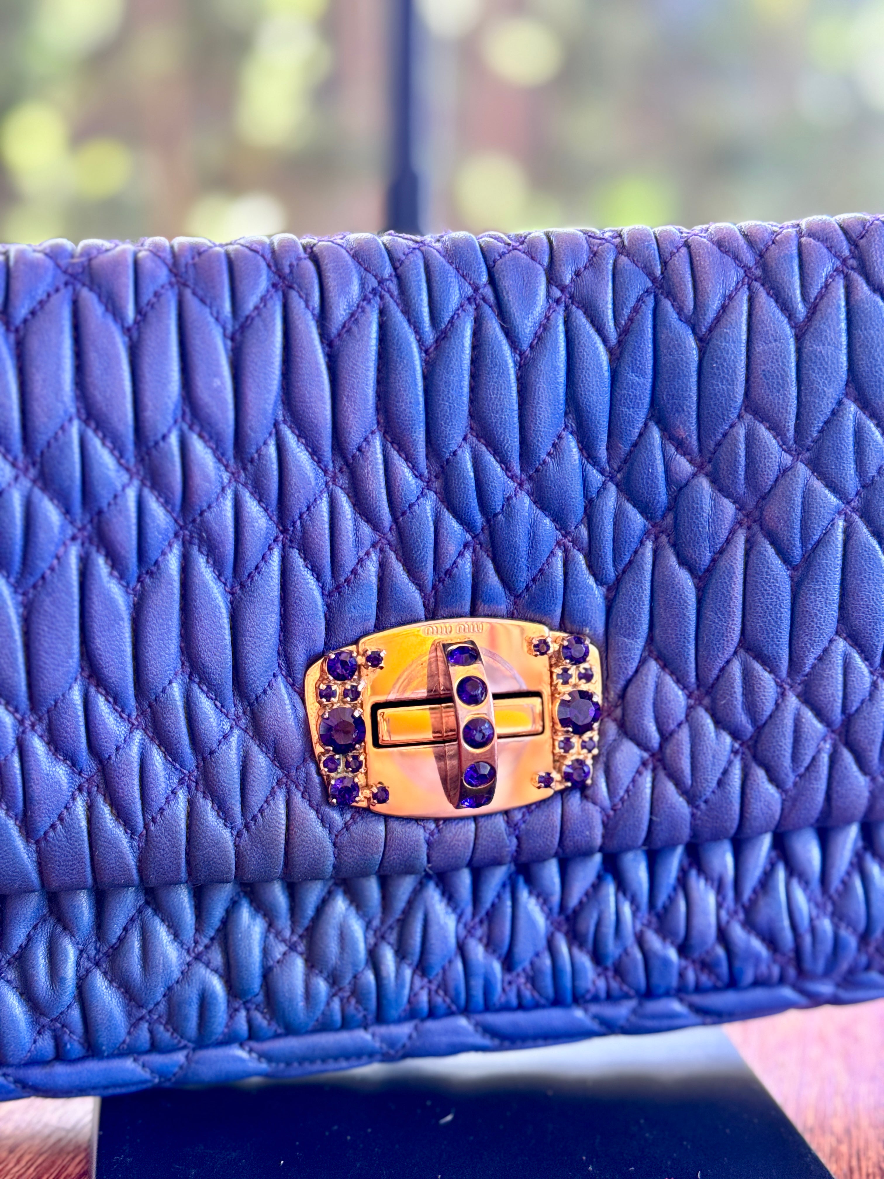 Miu Miu Crystal Azul